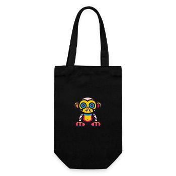 Monkey Halloween Animal - Gift Bag for Bottles - black - Front