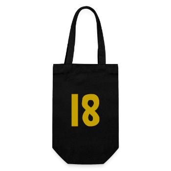 HAPPY BIRTHDAY. HAPPY BIRTHDAY. ANNIVERSARY. - Gift Bag for Bottles - black - Front