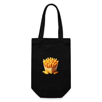 Polygone de frites - Sac à bouteille - noir - Devant