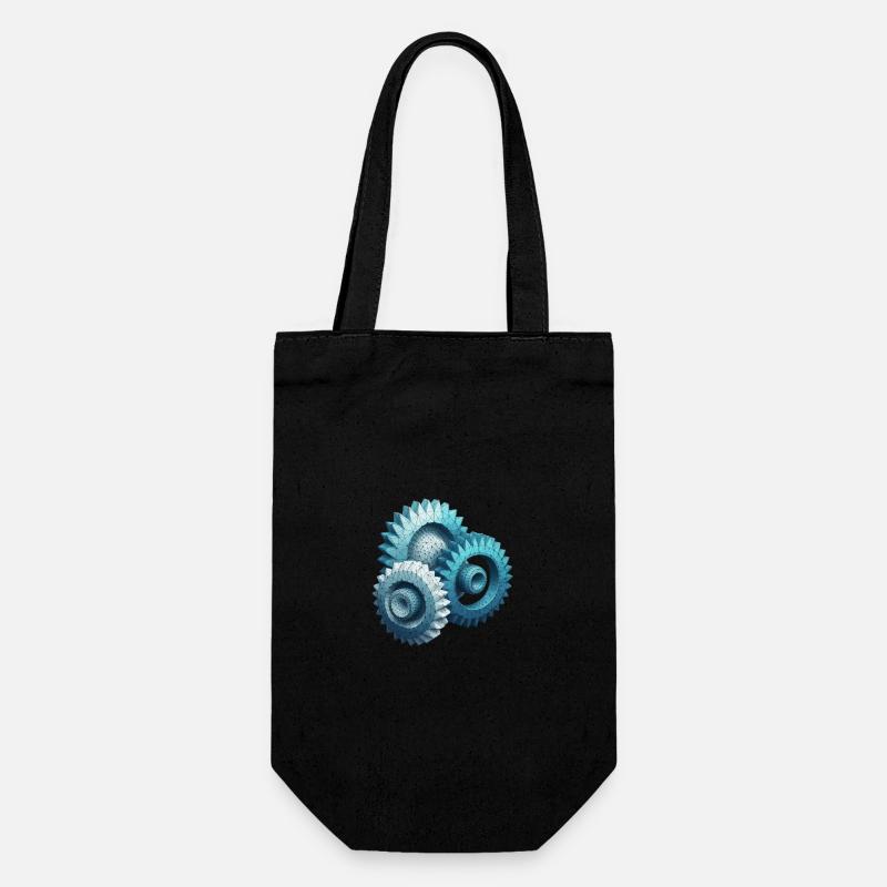 Engrenages Polygone - Sac à bouteille - noir