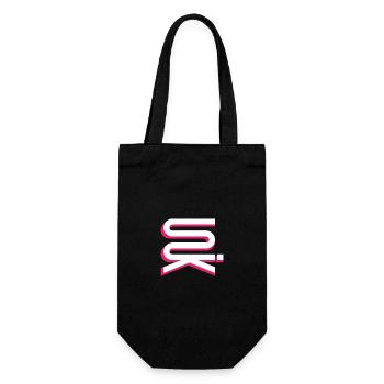 UNIK high vertical whitepink - Gift Bag for Bottles - black - Front