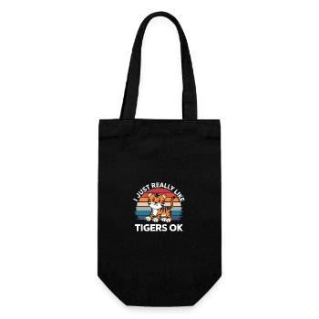 Tiger Animal Zoo Wild Animal - Gift Bag for Bottles - black - Front