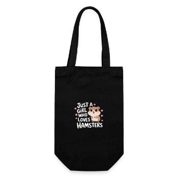 Hamster - Geschenkbeutel für Flaschen - Schwarz - Vorne