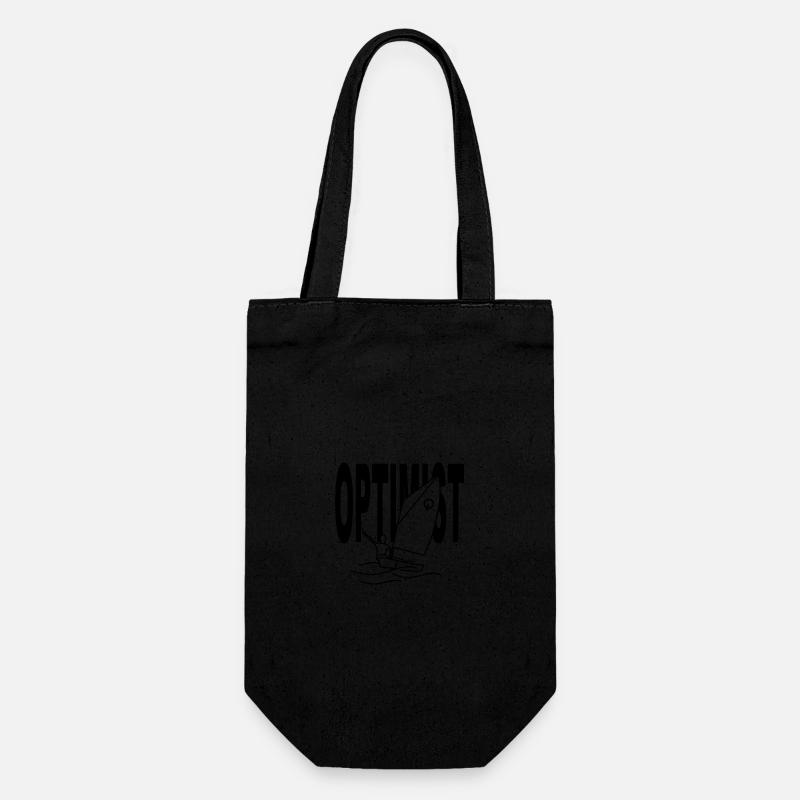 Optimist - Geschenkbeutel für Flaschen - Schwarz