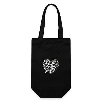 Vegetarian Vegan Veggie Vegetarian - Gift Bag for Bottles - black - Front