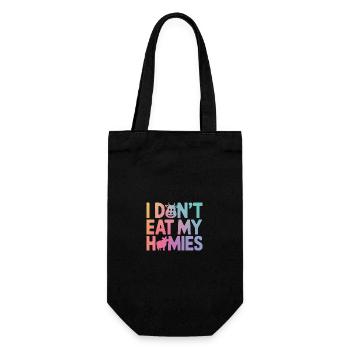 Végétarien Végétalien Végétarien Végétarien - Sac à bouteille - noir - Devant