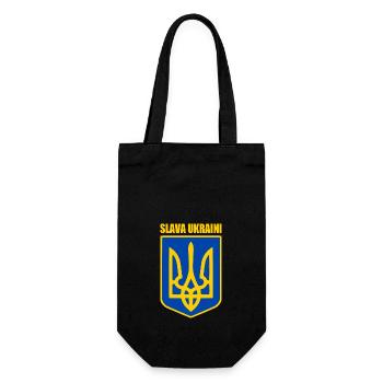 Slava ukraini - Gift Bag for Bottles - black - Front