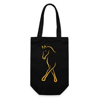 cheval - Sac à bouteille - noir - Devant