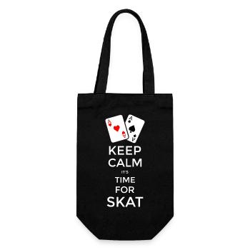 Keep Calm its Time for Skat - Sac à bouteille - noir - Devant