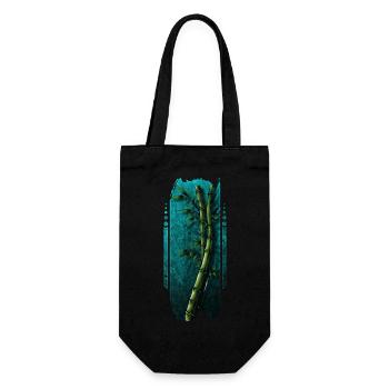 Tranquil Bamboo Grove - Gift Bag for Bottles - black - Front