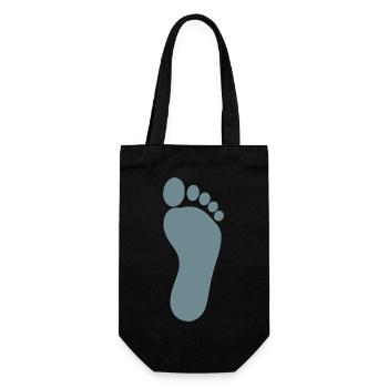 Podiatrie de soins des pieds bleus - Sac à bouteille - noir - Devant