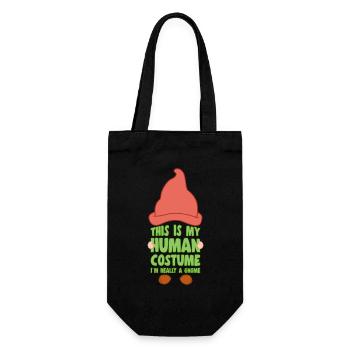 C’est mon costume humain Je suis un cadeau d’amoureux des gnomes - Sac à bouteille - noir - Devant