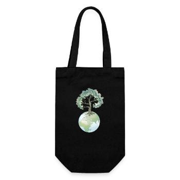 Mother Nature - The Tree That Sustains Our Environment - Gift Bag for Bottles - black - Front