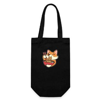 Corgi Ramen - Sac à bouteille - noir - Devant