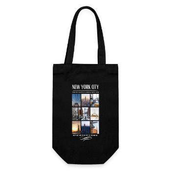 New York City Skyline NYC Manhattan - Gift Bag for Bottles - black - Front