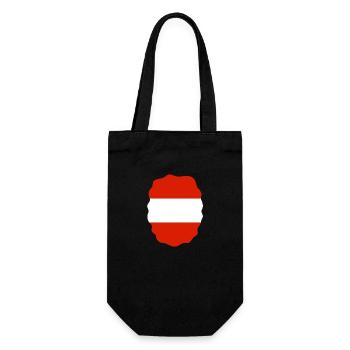 Austria Flag Austria Austrian Flag AT - Gift Bag for Bottles - black - Front
