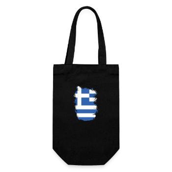 Greece Flag Hellas Athens Greek Flag - Gift Bag for Bottles - black - Front