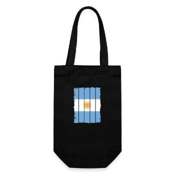Drapeau de l’Argentine Amérique du Sud Drapeau de l’Argentine - Sac à bouteille - noir - Devant