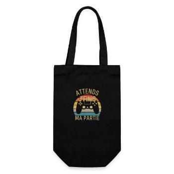 Humour Geek Homme Femme & Ado Cadeau Gamer Vintage - Sac à bouteille - noir - Devant