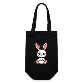 Rabbit Rabbit - Gift Bag for Bottles - black - Front