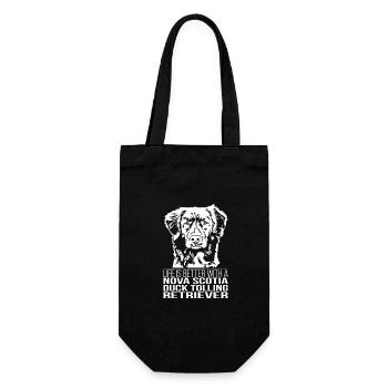La vie du Duck Tolling Retriever de la Nouvelle-Écosse est meilleure - Sac à bouteille - noir - Devant