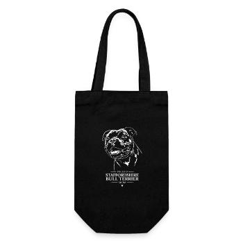 Staffordshire Bull Terrier Mom Dog Dog Wilsigns - Gift Bag for Bottles - black - Front
