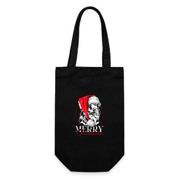 Père Noël berger australien joyeux Noël Wilsigns - Sac à bouteille - noir - Devant