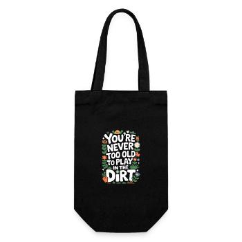 Gardener Garden Plants Gardening - Gift Bag for Bottles - black - Front