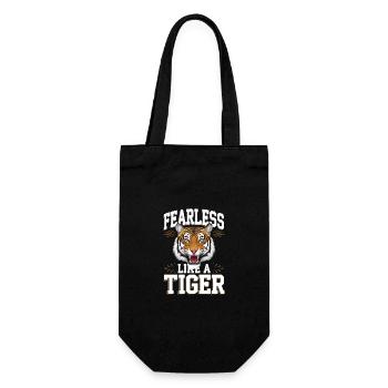 Tiger Animal Zoo Wild Animal - Gift Bag for Bottles - black - Front