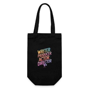 Filmmaker Film Director Cinematographer Film - Gift Bag for Bottles - black - Front