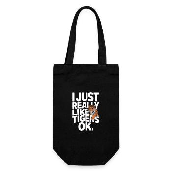 Tiger Animal Zoo Wild Animal - Gift Bag for Bottles - black - Front