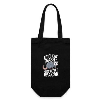 Opossum Possum Animal - Gift Bag for Bottles - black - Front