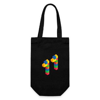 Bâtiment en bloc mignon 11ème anniversaire Cadeau 11 ans - Sac à bouteille - noir - Devant