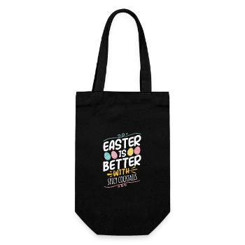 Pâques est meilleure avec des cocktails épicés Fun Vibes - Sac à bouteille - noir - Devant