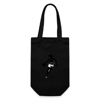 Illustration de joueur de basket-ball en noir et blanc - Sac à bouteille - noir - Devant