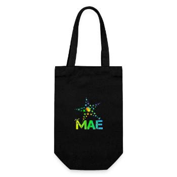 Maé Mae - Geschenkbeutel für Flaschen - Schwarz - Vorne
