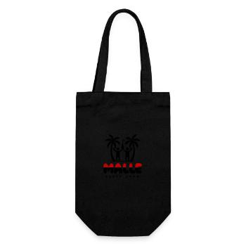 Malle Party Crew Mallorca Spruch - Geschenkbeutel für Flaschen - Schwarz - Vorne