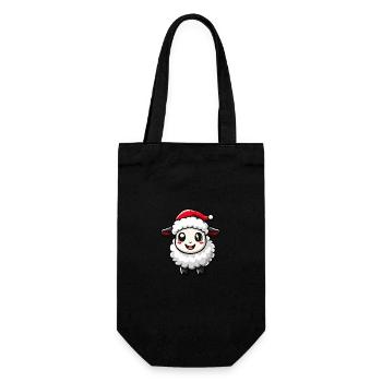 Mouton Noël Mignon - Sac à bouteille - noir - Devant