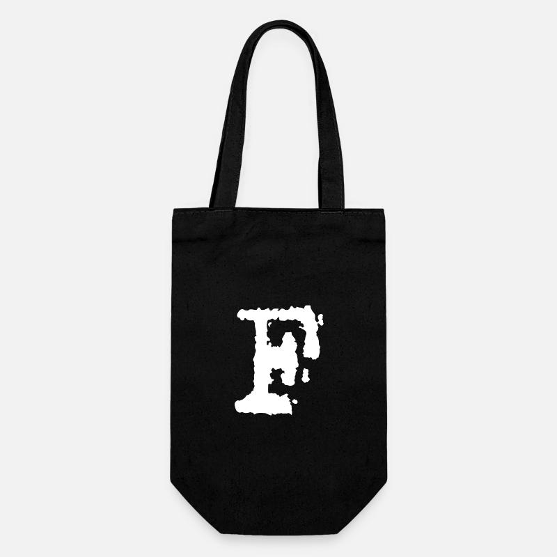 F - Geschenkbeutel für Flaschen - Schwarz
