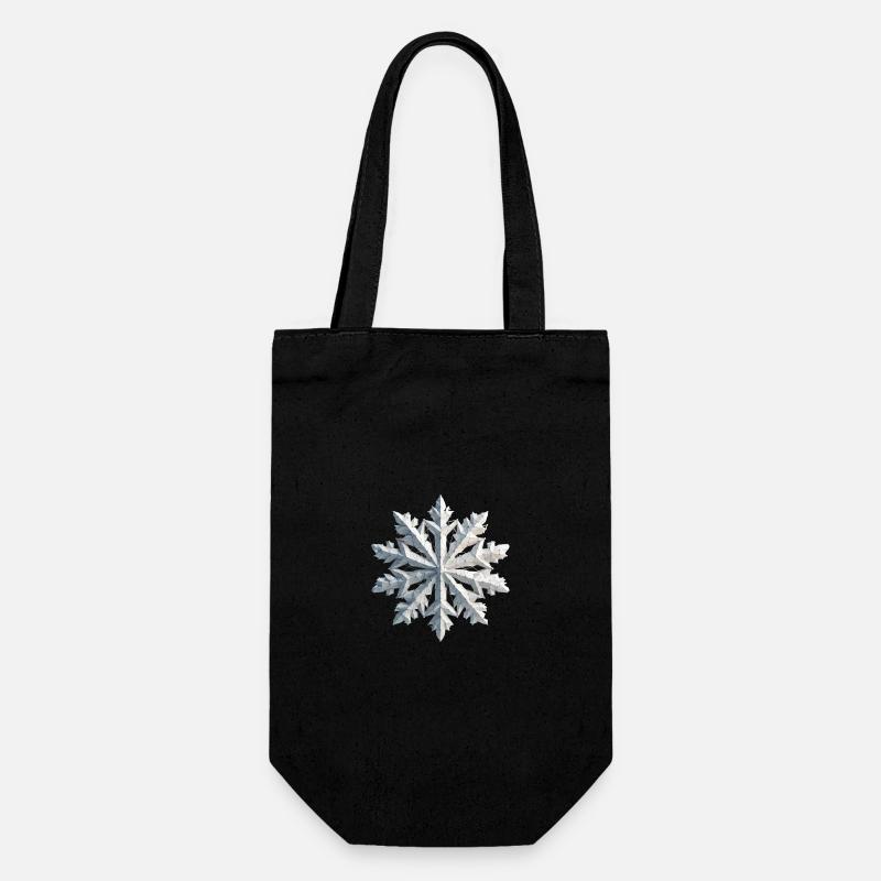 Polygone de flocon de neige - Sac à bouteille - noir