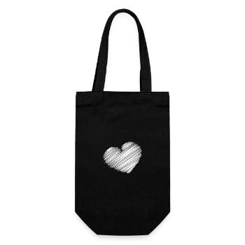 CŒUR. CŒURS. HEART. BISOU. SMACK. BISOUS. SOURIRE. - Sac à bouteille - noir - Devant