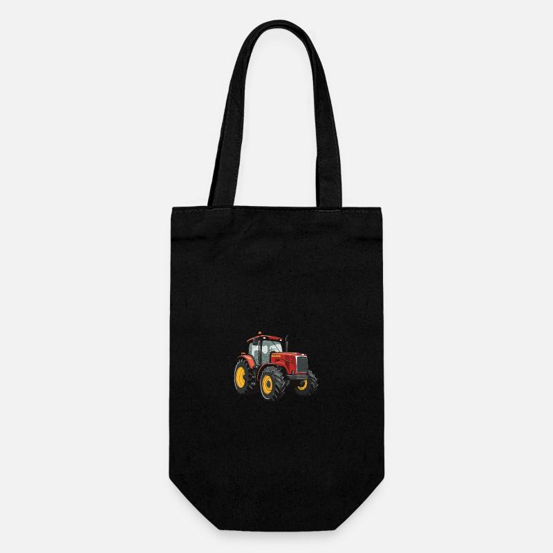 Traktor Symbol - Geschenkbeutel für Flaschen - Schwarz