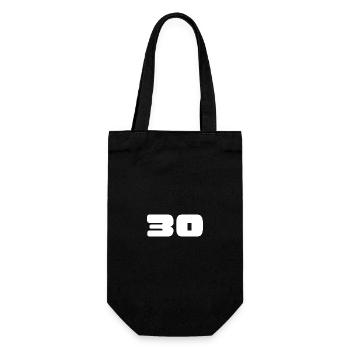 30. 30 JAHRE. 30-JÄHRIGES JUBILÄUM. GEBURTSTAG 30 JAHRE. - Geschenkbeutel für Flaschen - Schwarz - Vorne