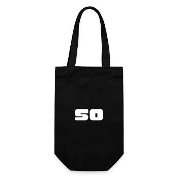50. 50 YEARS. 50th ANNIVERSARY. BIRTHDAY 50 YEARS. - Gift Bag for Bottles - black - Front