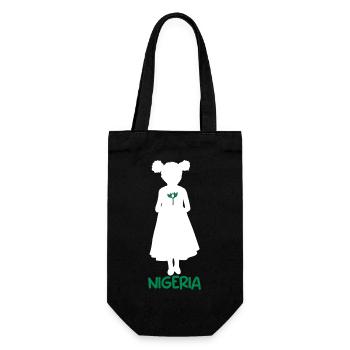 Nigeria Nigerian Africa Flag Pride I Gift - Gift Bag for Bottles - black - Front