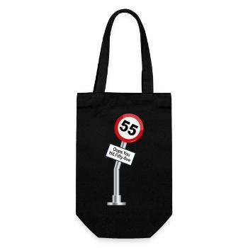 55e anniversaire Dictons drôles Humour - Sac à bouteille - noir - Devant