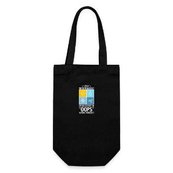 Meteorology pun for meteorologist - Gift Bag for Bottles - black - Front