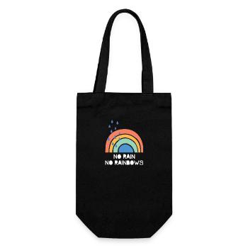 Pas de pluie Pas d’arcs-en-ciel - Sac à bouteille - noir - Devant