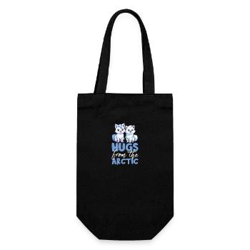 Polar Fox Ice Fox Arctic Fox - Gift Bag for Bottles - black - Front