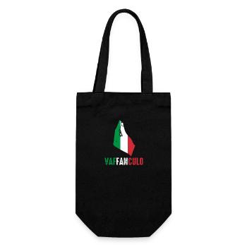 Italien Italiener Vaffanculo - Geschenkbeutel für Flaschen - Schwarz - Vorne